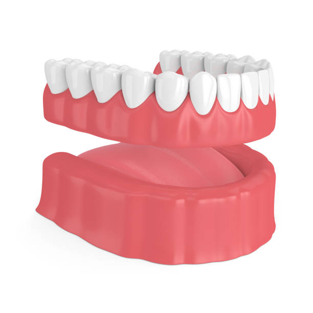 istock 3d render of removable full denture 974675750