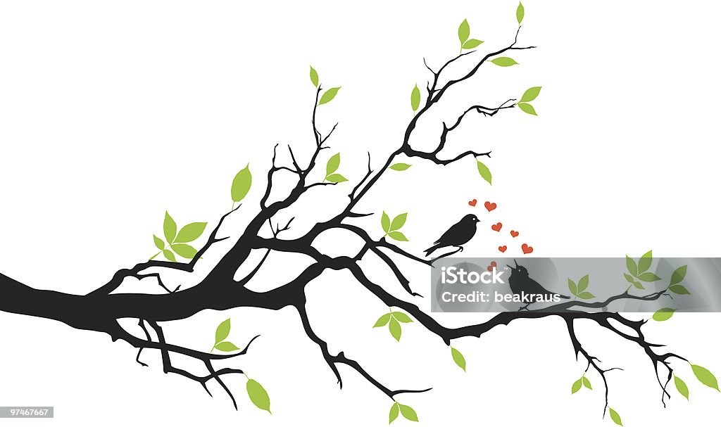 spring  Branch - Plant Part stock vector