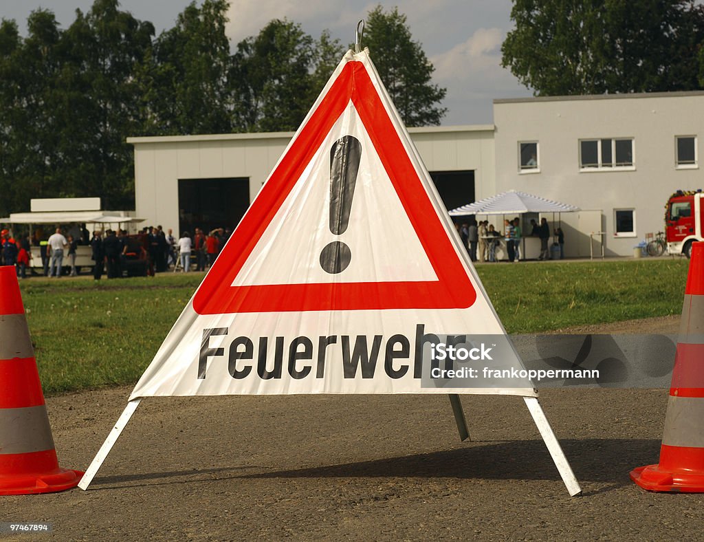 Warnung - Lizenzfrei Bauwerk Stock-Foto