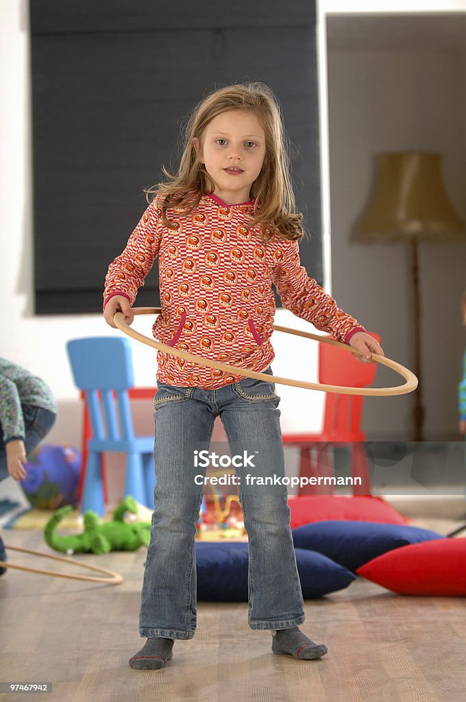 Mädchen - Lizenzfrei Gymnastikreifen Stock-Foto