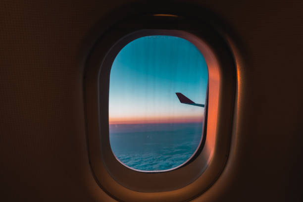 istock View from airplane. Flight window. Vacation destinations. Tropical beach. 974683178