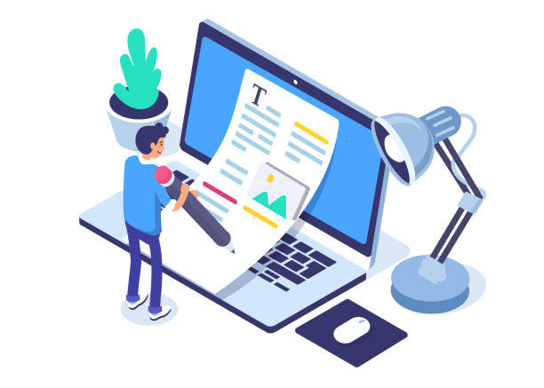 копирайтинг - рассказывать сказки stock illustrations