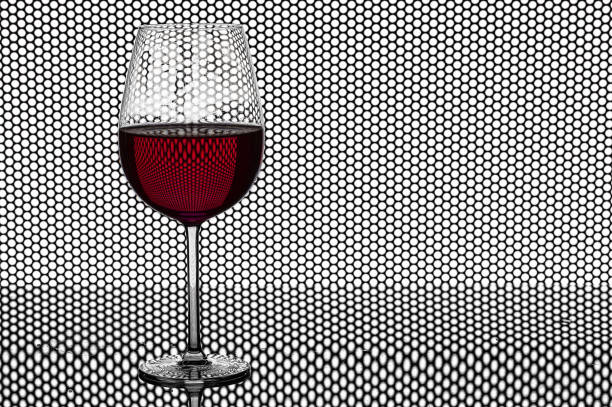 two glasses of wine make cheers on white background