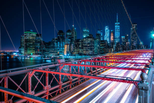 istock brooklyn bridge,new york,08-26-17: beautiful brooklyn bridge at night. 974687240