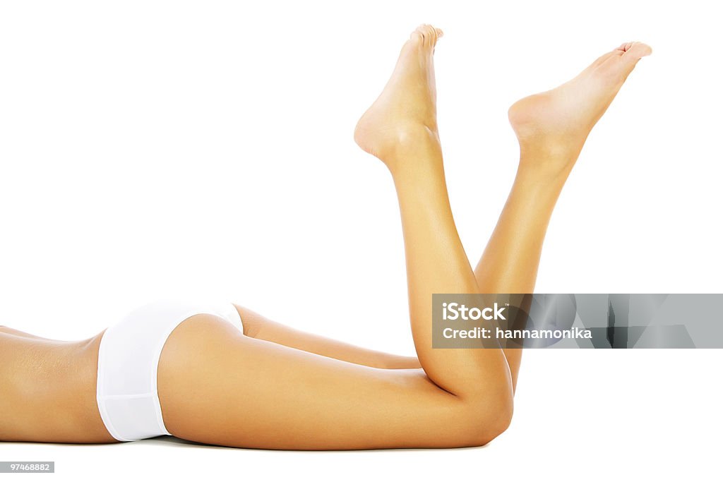 Piękna kobieta nogi i ciała - Zbiór zdjęć royalty-free (Kobiety)