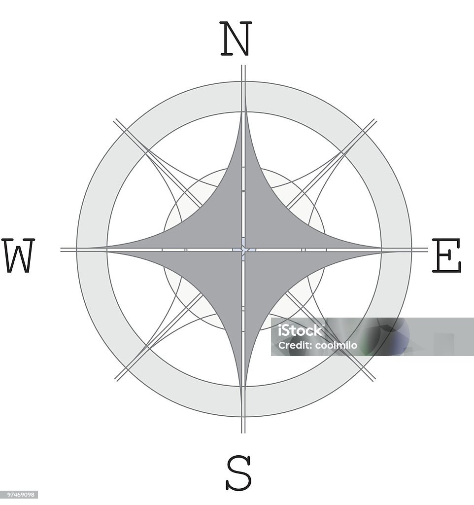 compass  Art And Craft stock vector