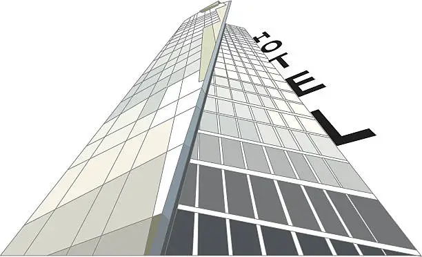 Vector illustration of Hotel