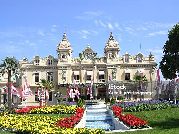 El Casino De Monte Carlo Mónaco Foto de stock y más banco de imágenes de Montecarlo - Montecarlo, Bandera, Aire libre