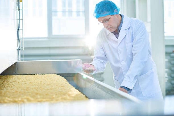 istock Senior Inspector Checking Quality at Food Factory 974695274