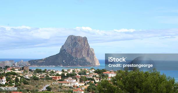Calpe And The Penon De Ifach Stock Photo - Download Image Now - Apartment, Beach, Calpe