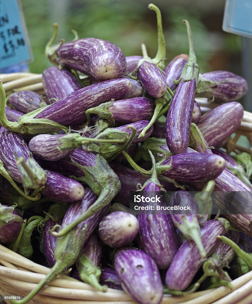 アジア Eggplants - ナスのロイヤリティフリーストックフォト