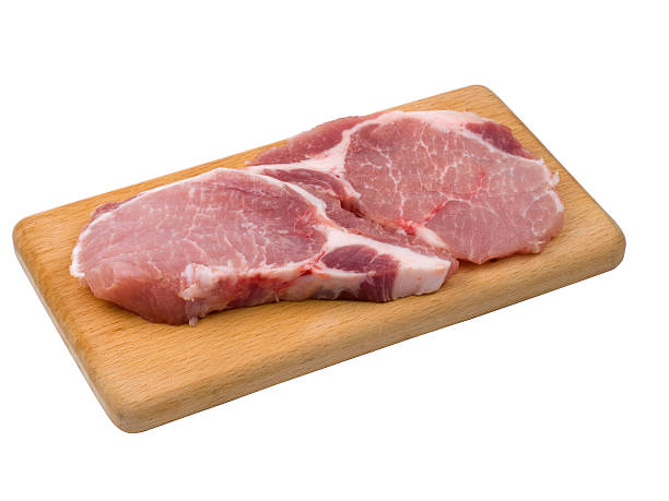 istock Pieces of fresh meat on cutting board 97471293
