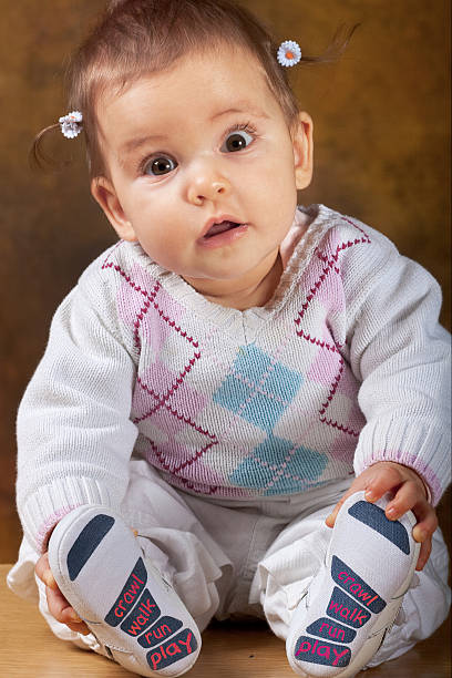 istock Baby girl sitting 97471309