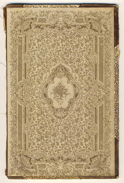 istock Old book cover with ornate floral patterns 97471469
