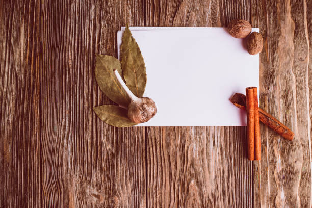 istock Various colorful kinds of spices on rustic wooden table, top view with copy space 974719064