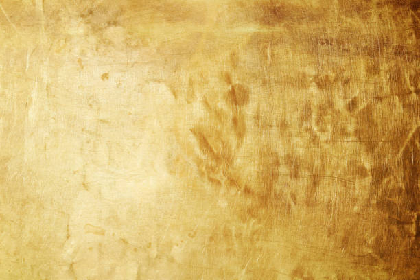 istock Gold polished metal texture 974722266