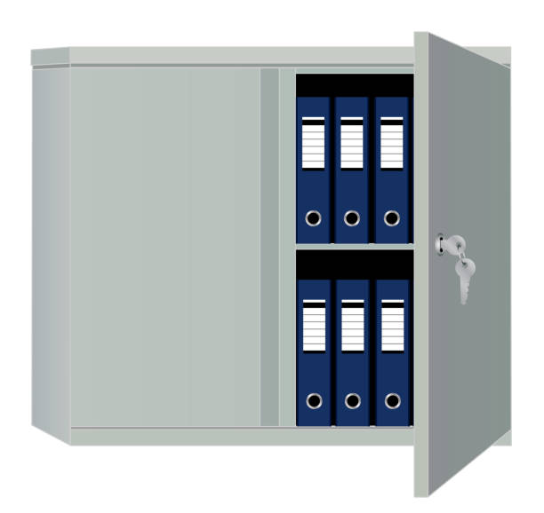 iron キャビネット - filing cabinet cabinet archives drawer点のイラスト素材／クリップアート素材／マンガ素材／アイコン素材