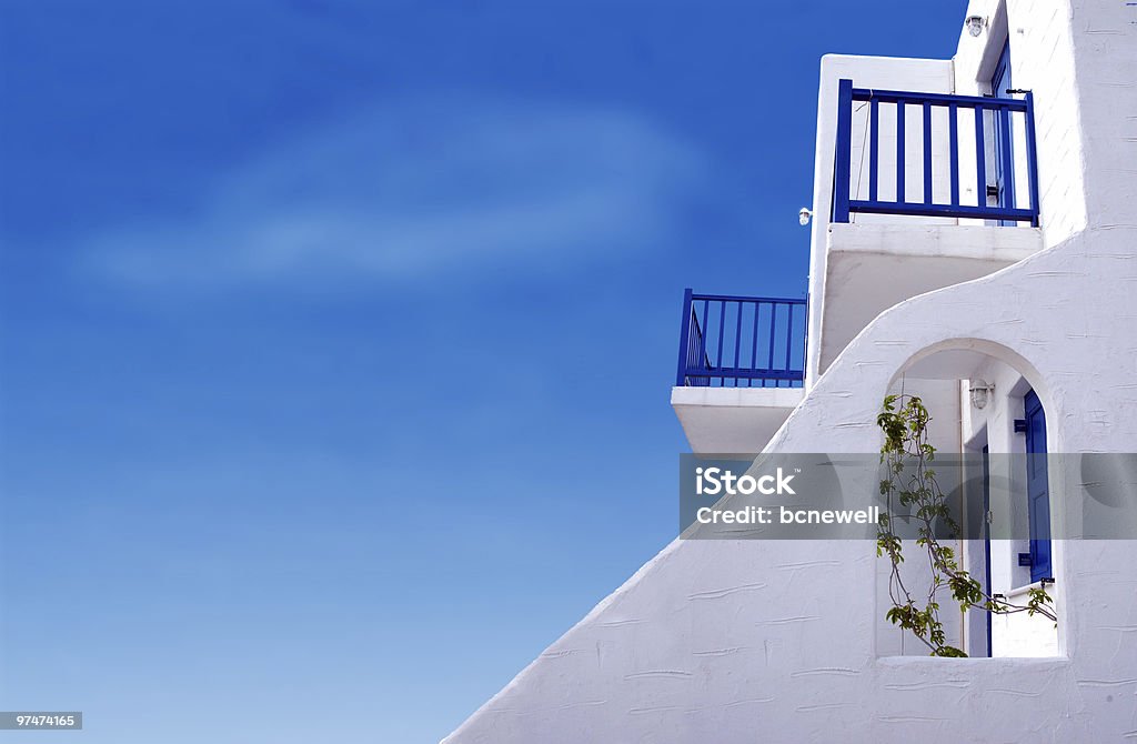 Griechische Dream Home - Lizenzfrei Blau Stock-Foto