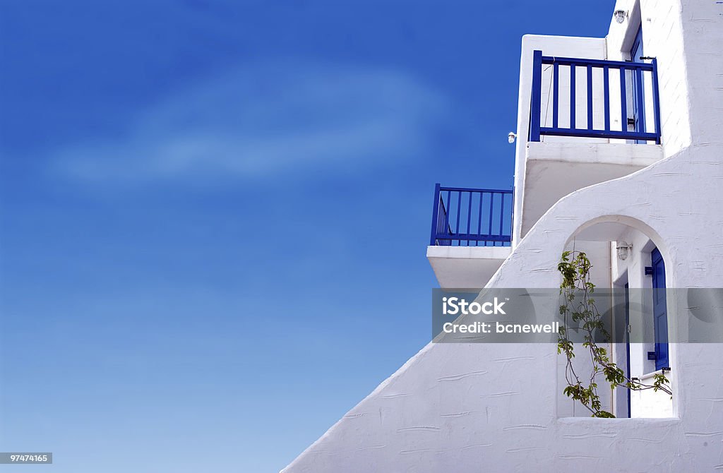 Greek Dream дома - Стоковые фото Белый роялти-фри