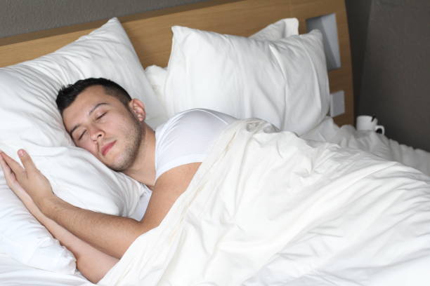 istock Relaxed ethnic male sleeping like a baby 974746598