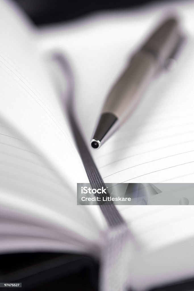 Notebook and pen  Address Book Stock Photo