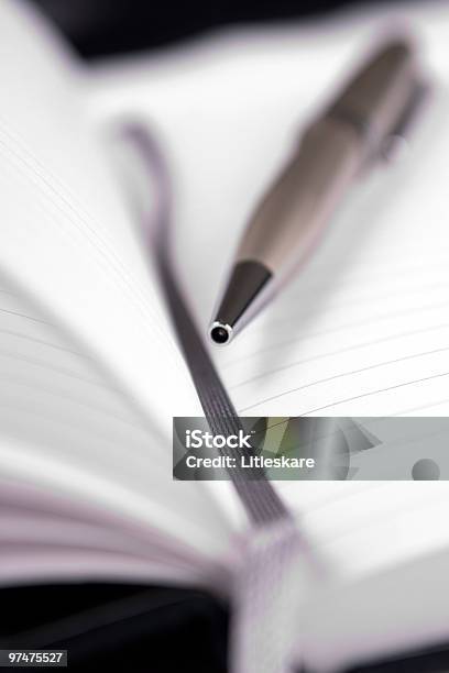 Notebook And Pen Stock Photo - Download Image Now - Address Book, Ballpoint Pen, Color Image