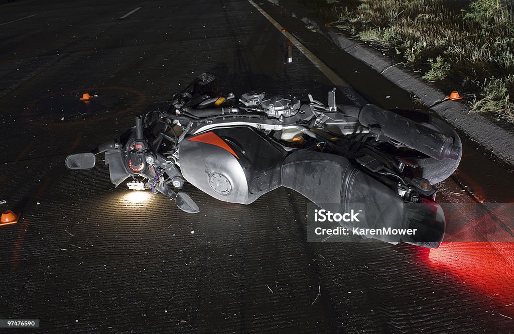 Motorcycle Crash  Motorcycle Stock Photo
