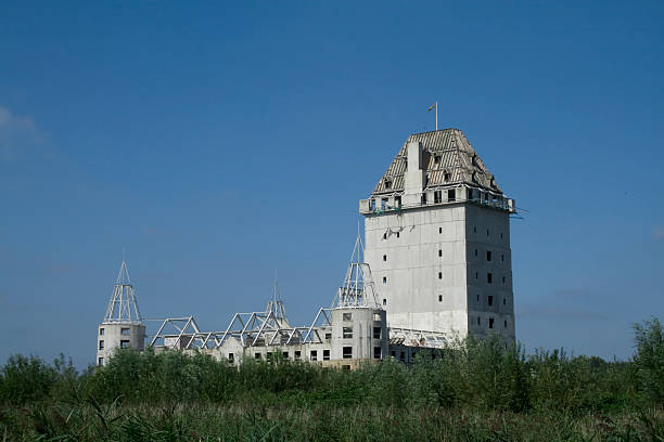 Castle under construction stock photo