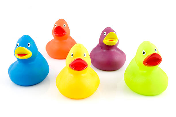 istock Group of colorful rubber ducks 97477258