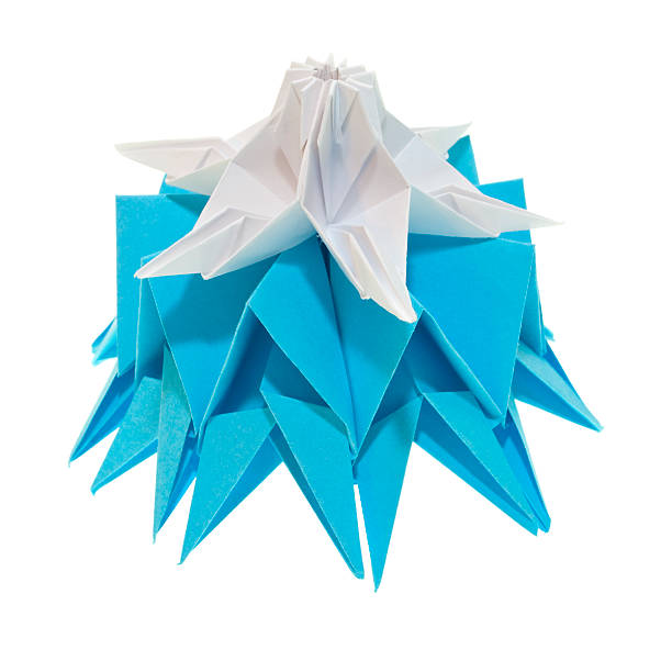 istock Origami snowflakes 97477294