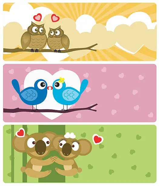 Vector illustration of Valentine banners!!!