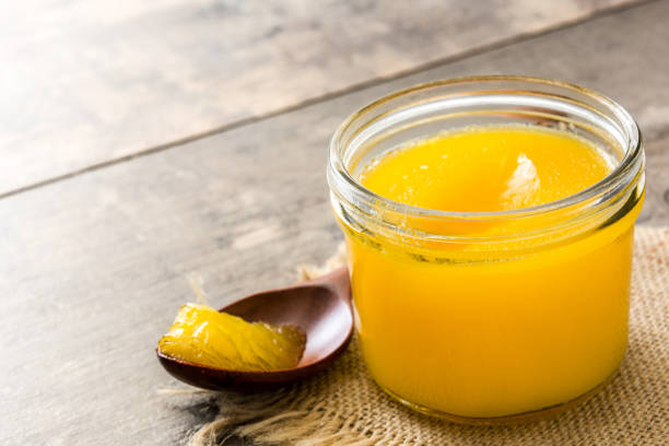 istock Ghee or clarified butter in jar 974778520