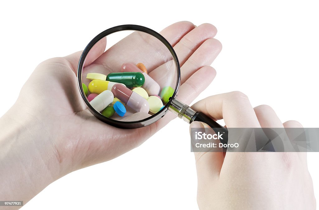 choosing pill  Addiction Stock Photo