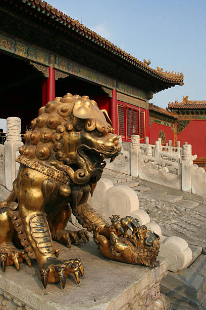 istock Chinese Dragon at Temple 97478331