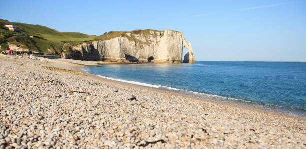 istock Etretat view of the beautiful coastline and alabaster cliffs 974785254