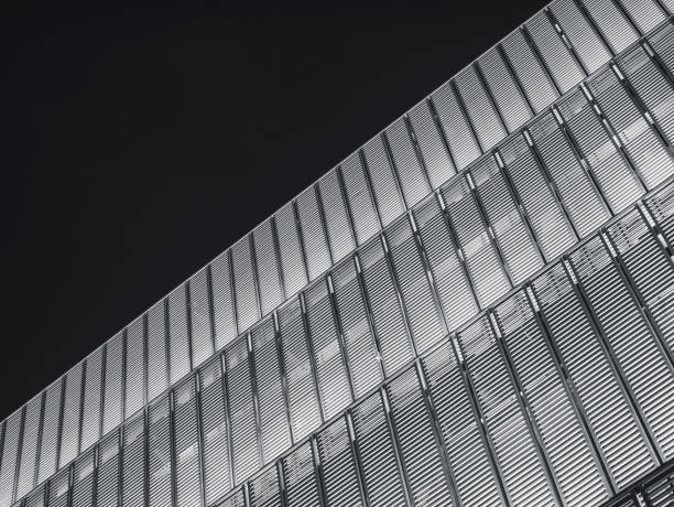 istock Architecture Exterior Glass facade Modern Building Black and white 974785916