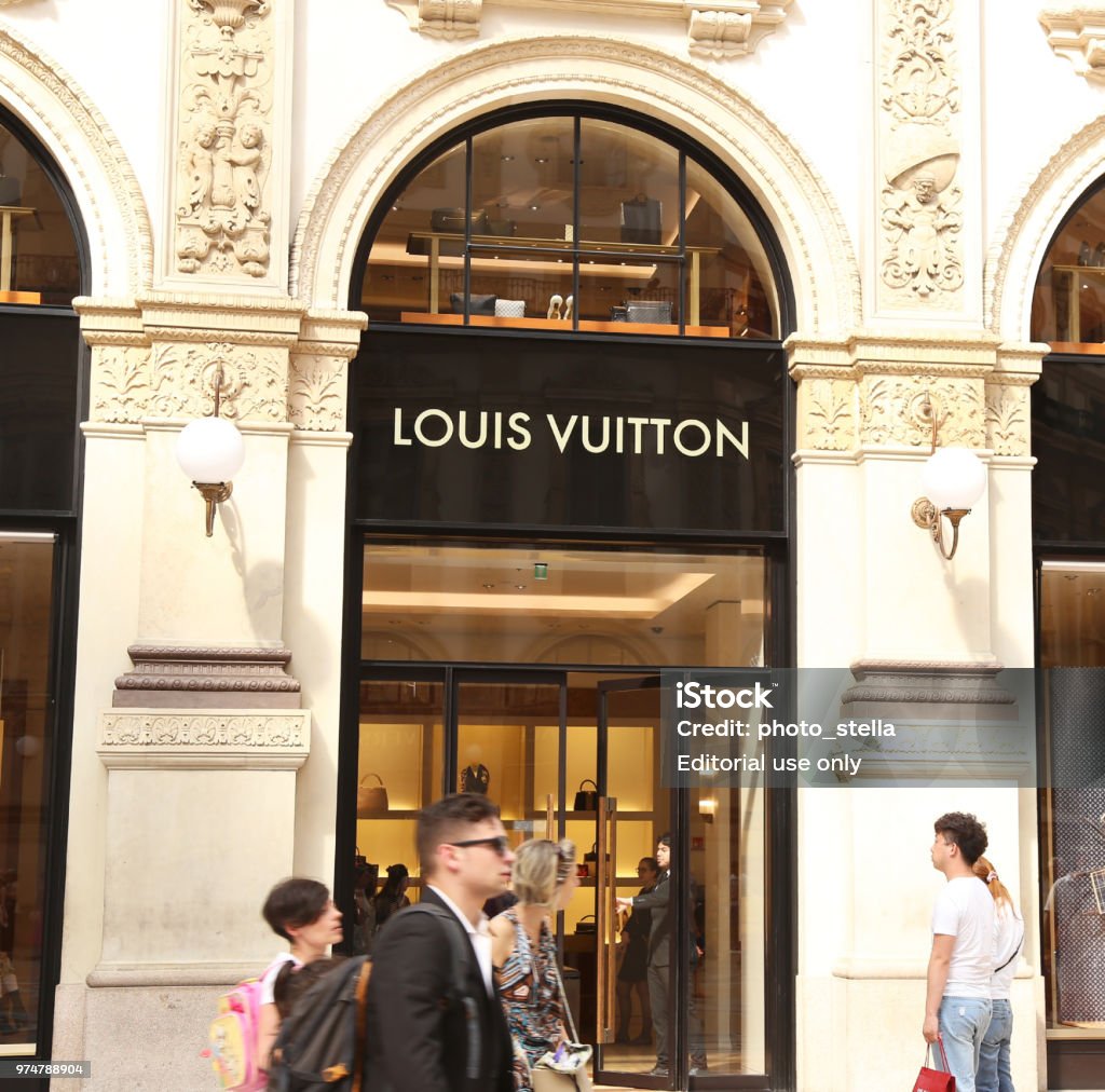 Louis Vuitton Store Inside The Vittorio Emanuele Ii Gallery At Milan City  Italy Stock Photo - Download Image Now - iStock