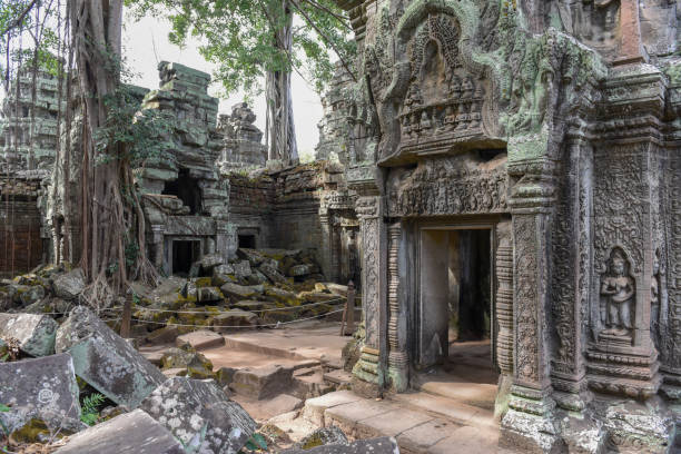 istock Ta Prohm temple at Angkor Wat complex, Siem Reap, Cambodia 974790026