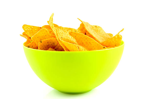istock Green bowl with tortilla chips 97479142
