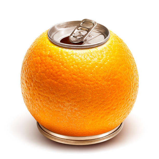 istock Orange juice can 974797250