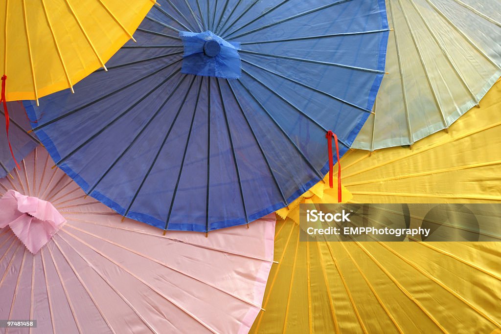 Group of Coloful Parasols  Art Product Stock Photo