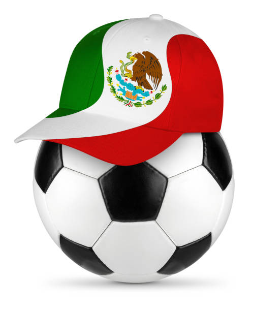 soccer ball mexico baseball cap