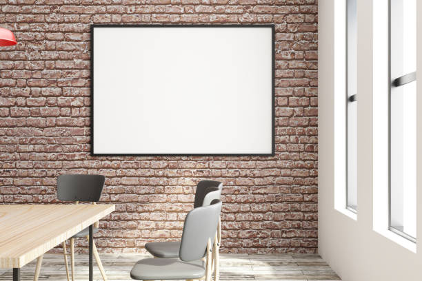 istock Contemporary meeting room with advertisement space 974821386