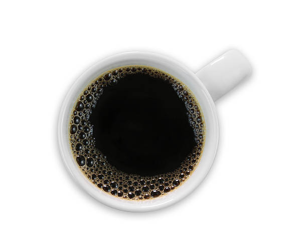 istock Fresh Brewed Black Coffee White Cup with Clipping Path 97482158