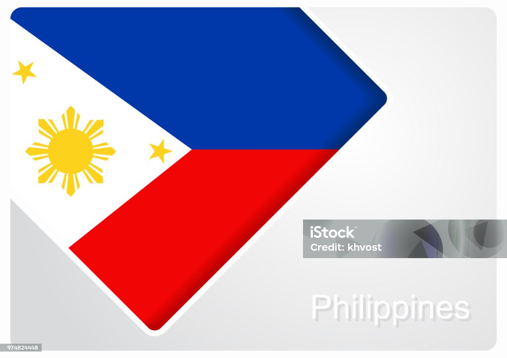 Philippines flag design background. Vector illustration. Philippines flag design background layout. Vector illustration. Backgrounds stock vector