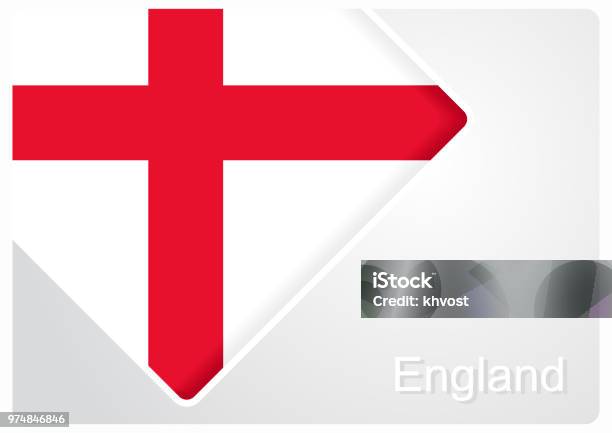 English Flag Design Background Vector Illustration Stock Illustration - Download Image Now