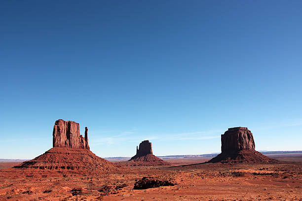 Sunset on Monumet Valley stock photo