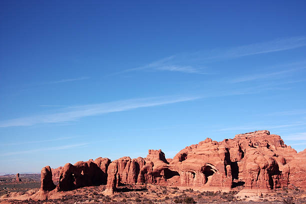Arches National Park panorama stock photo
