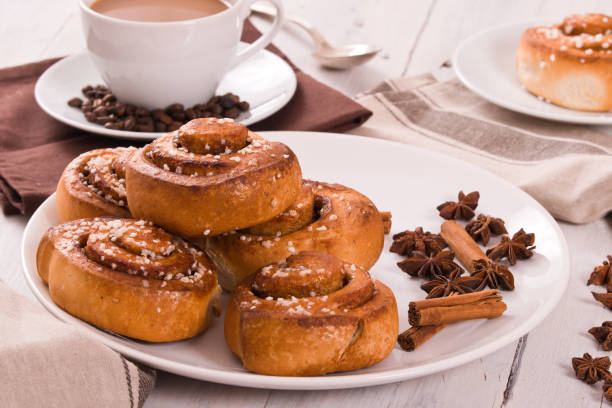 Cinnamon rolls. Cinnamon rolls. kanelbulle stock pictures, royalty-free photos & images