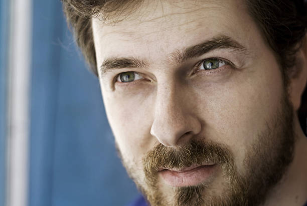 istock Close-up portrait of a masculine guy 97486021